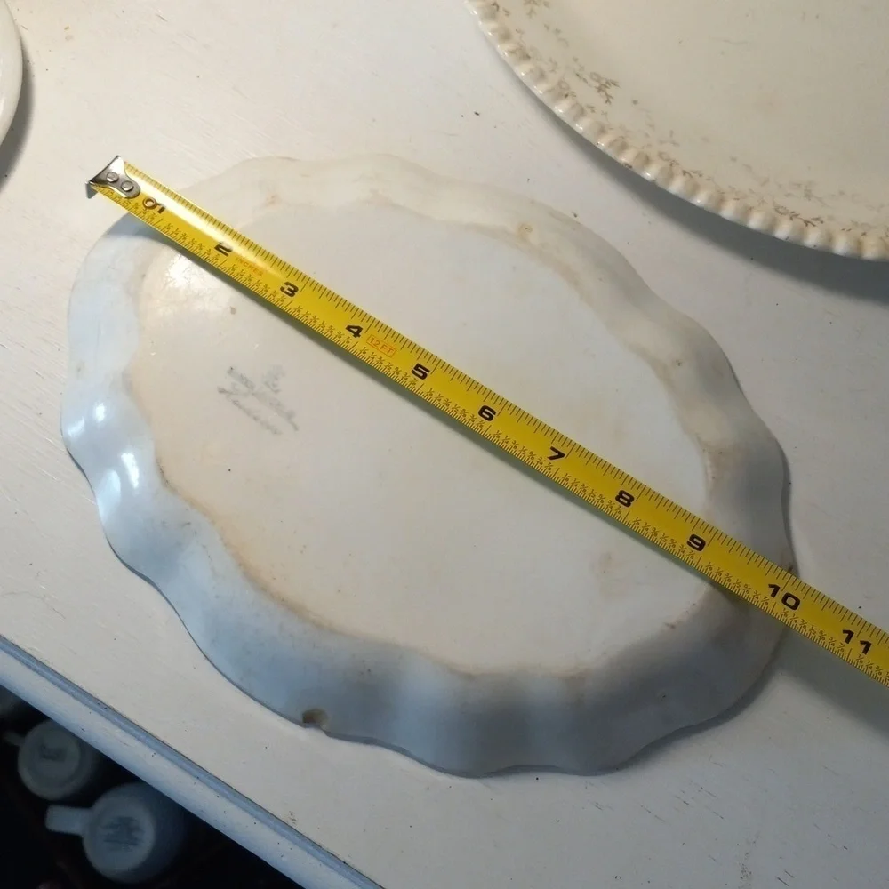 Vintage Homer Laughlin Hudson platter farmhouse shabby chic